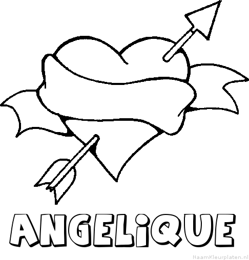 Angelique liefde kleurplaat