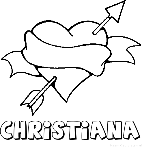 Christiana liefde kleurplaat