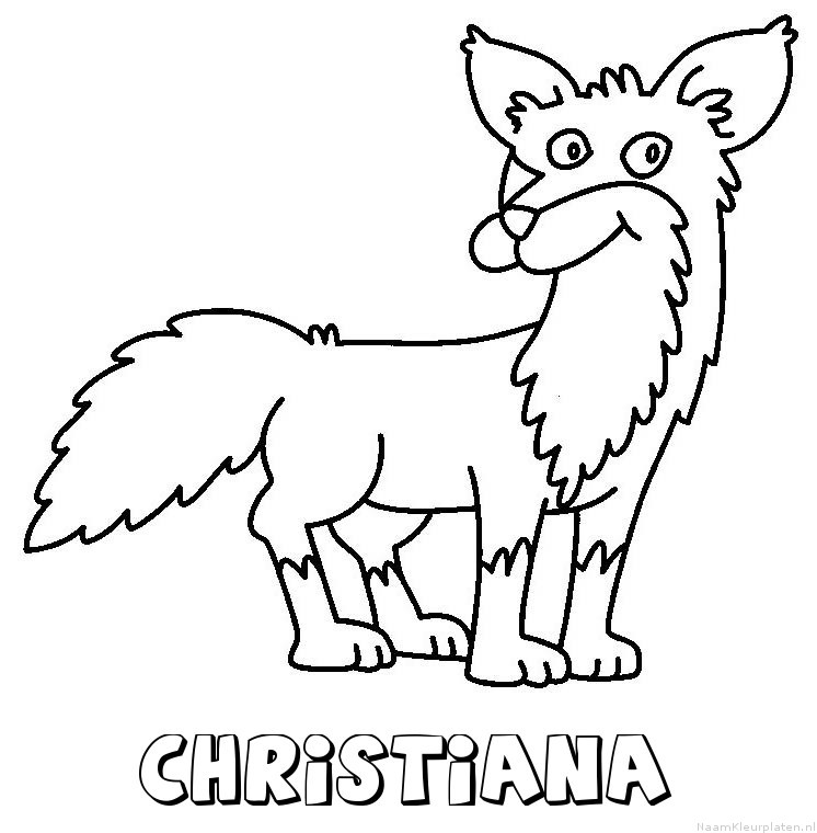 Christiana vos kleurplaat