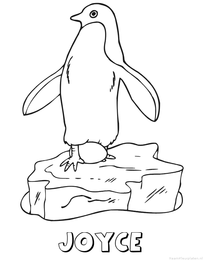 Joyce pinguin kleurplaat