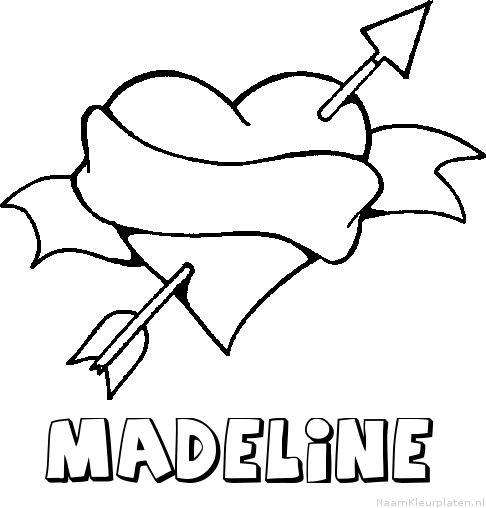 Madeline liefde kleurplaat