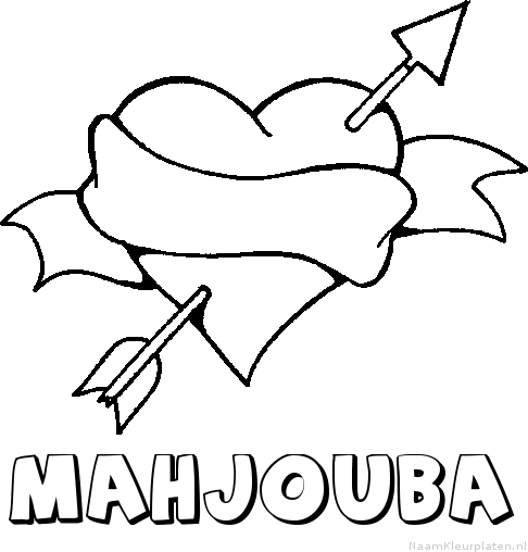Mahjouba liefde kleurplaat