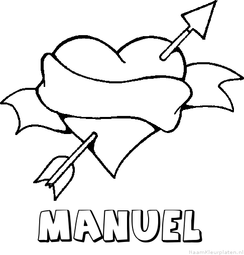 Manuel liefde kleurplaat