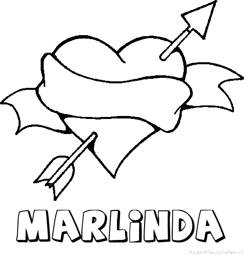 Marlinda liefde kleurplaat