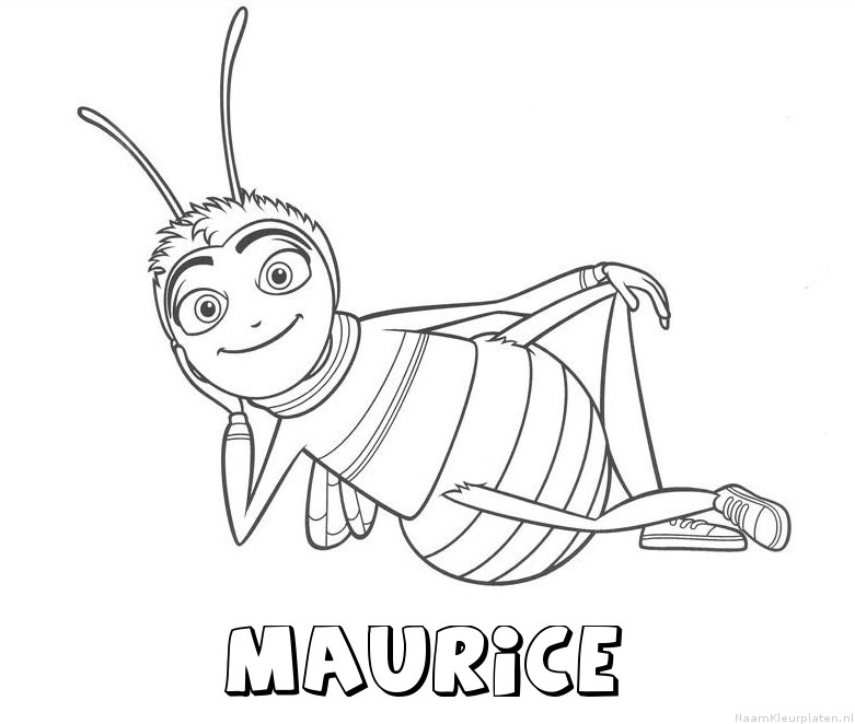 Maurice bee movie kleurplaat