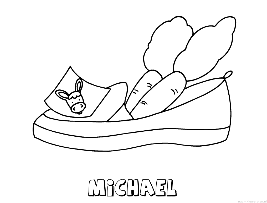 Michael schoen zetten kleurplaat