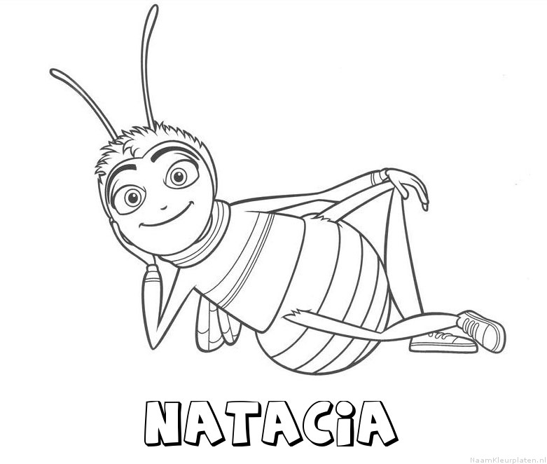 Natacia bee movie kleurplaat