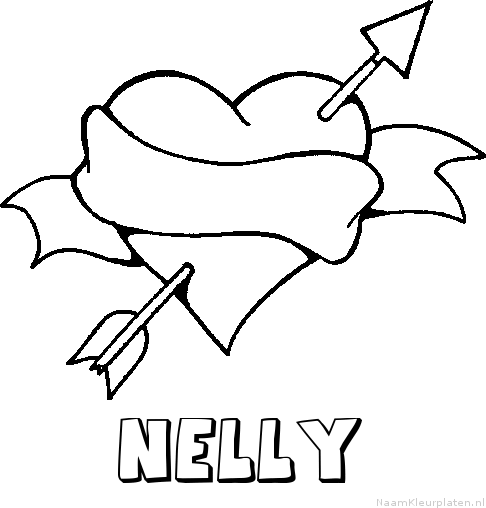 Nelly liefde kleurplaat