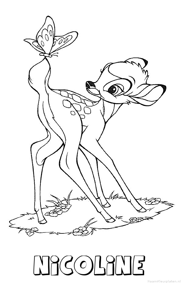 Nicoline bambi kleurplaat