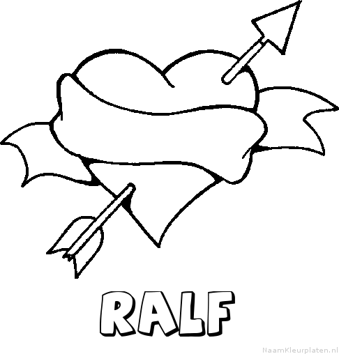 Ralf liefde kleurplaat