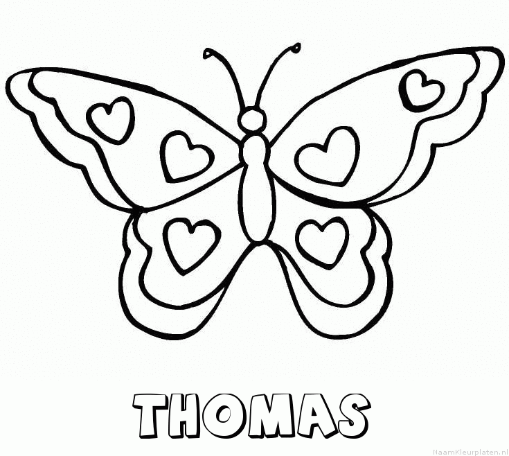 Thomas vlinder hartjes