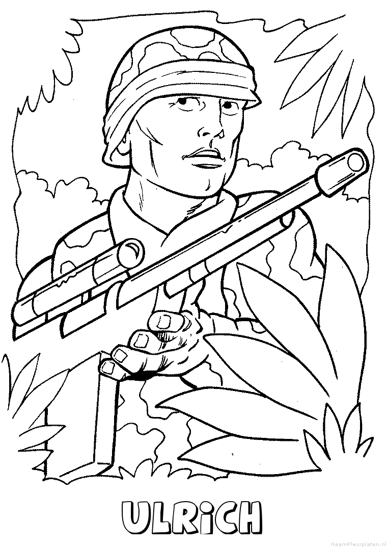 Ulrich leger kleurplaat