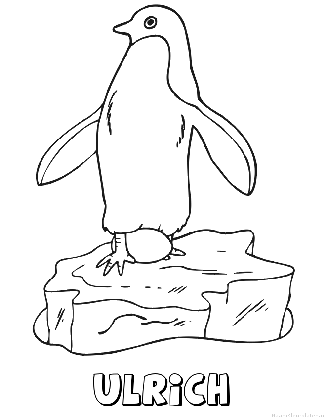 Ulrich pinguin kleurplaat