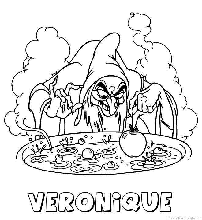 Veronique heks kleurplaat