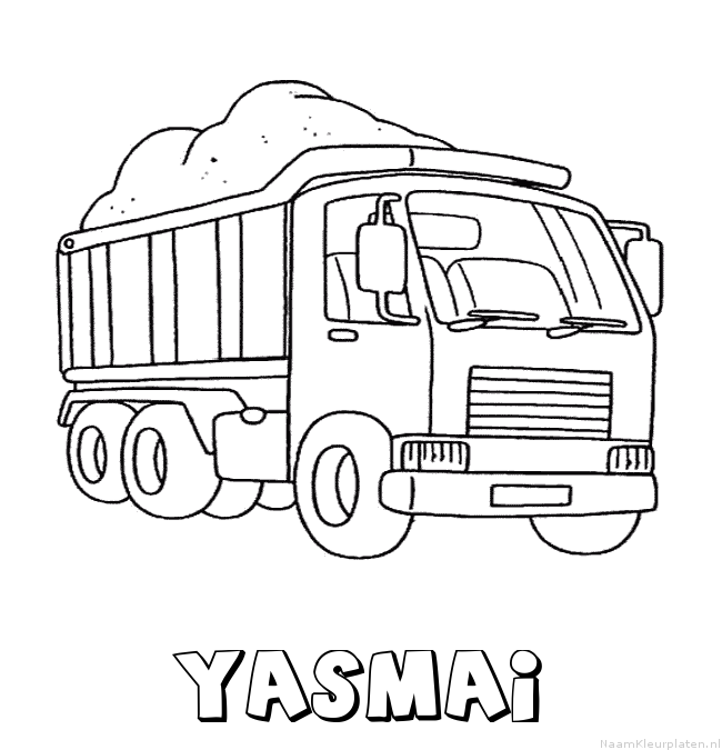 Yasmai vrachtwagen kleurplaat
