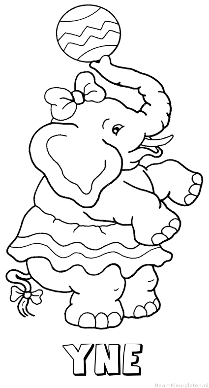 Yne olifant kleurplaat