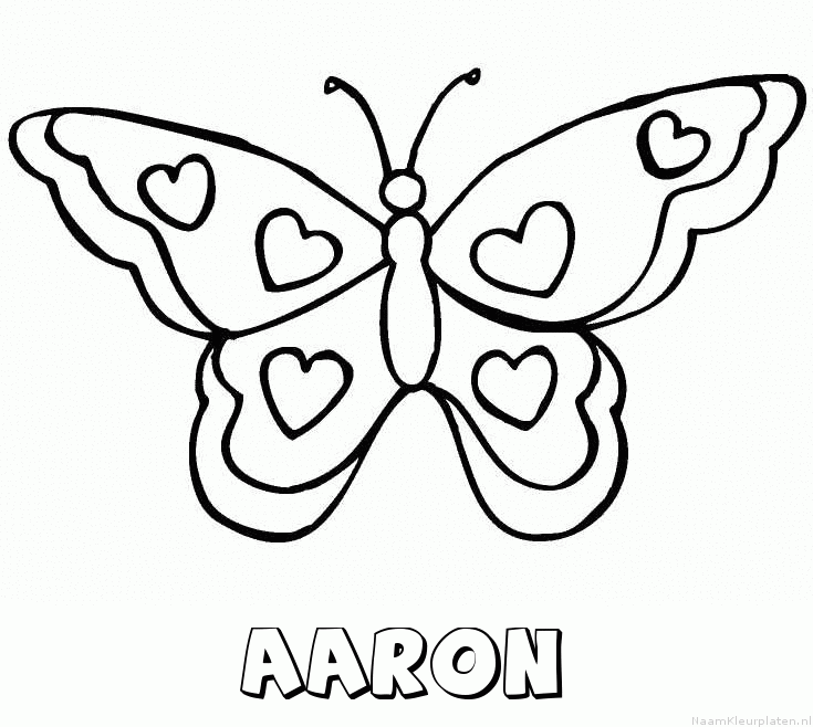 Aaron vlinder hartjes