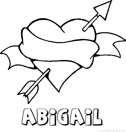 Abigail liefde kleurplaat