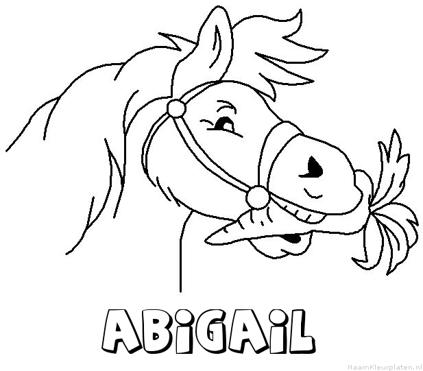 Abigail paard van sinterklaas kleurplaat