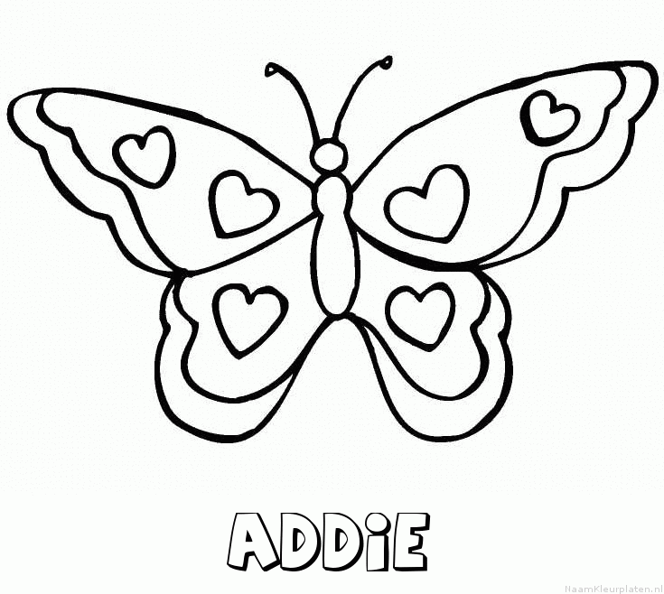 Addie vlinder hartjes