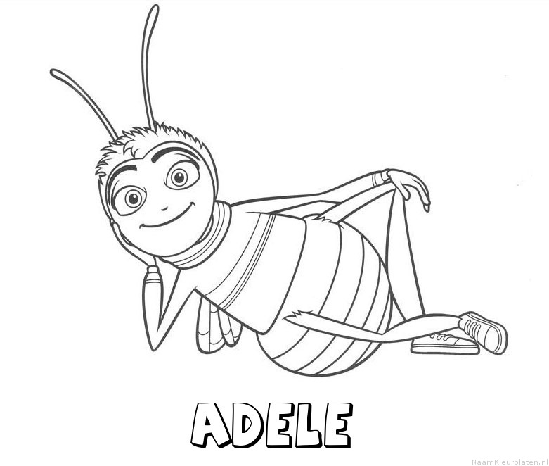 Adele bee movie kleurplaat