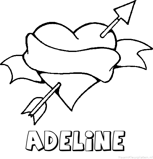 Adeline liefde kleurplaat