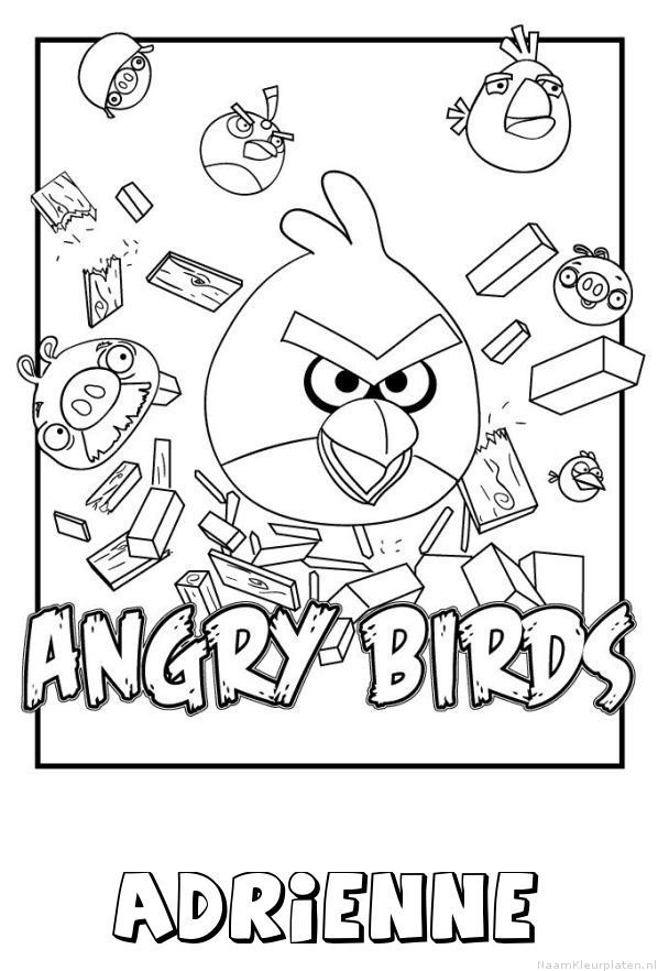 Adrienne angry birds kleurplaat