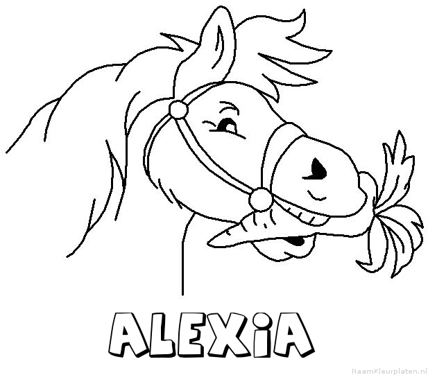 Alexia paard van sinterklaas kleurplaat