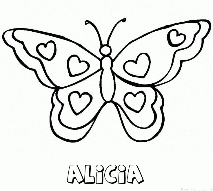 Alicia vlinder hartjes