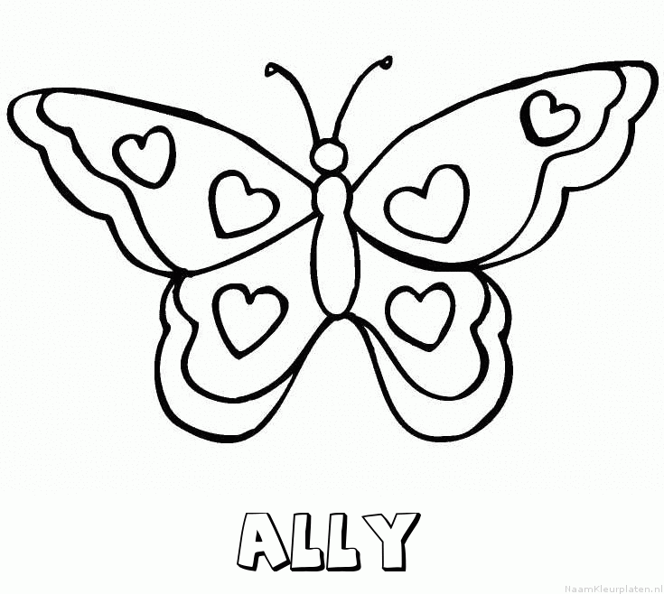 Ally vlinder hartjes