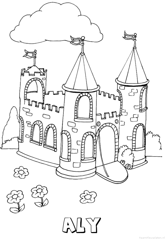 Aly kasteel kleurplaat