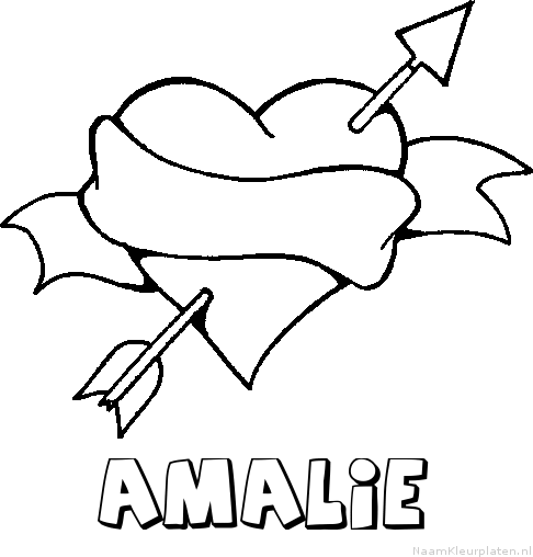Amalie liefde kleurplaat