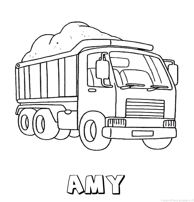 Amy vrachtwagen kleurplaat