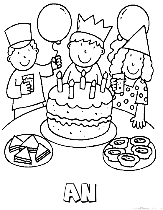 An verjaardagstaart