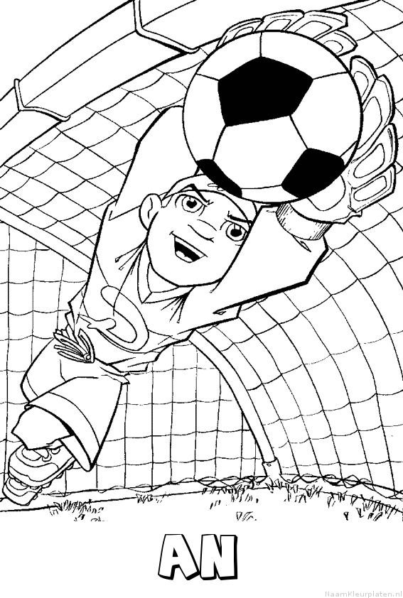 An voetbal keeper