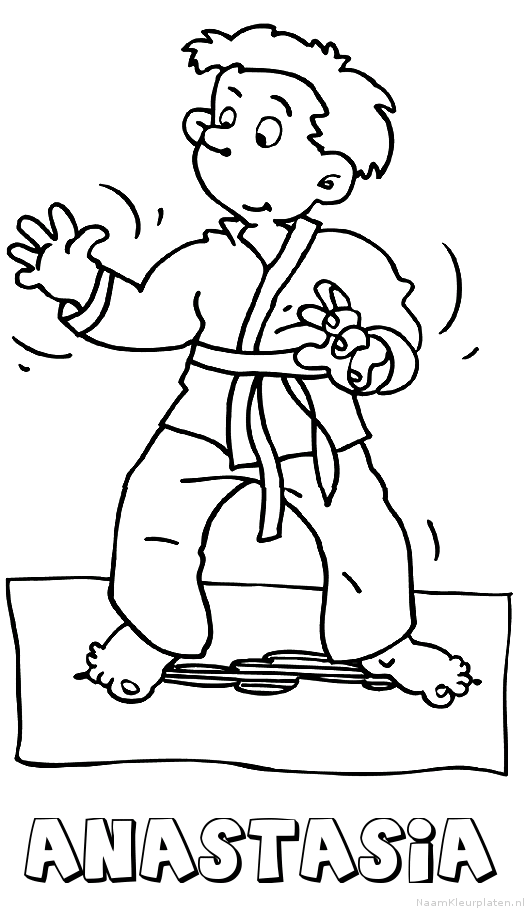 Anastasia judo kleurplaat