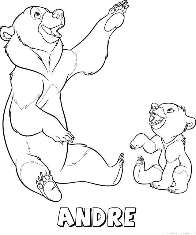Andre brother bear kleurplaat