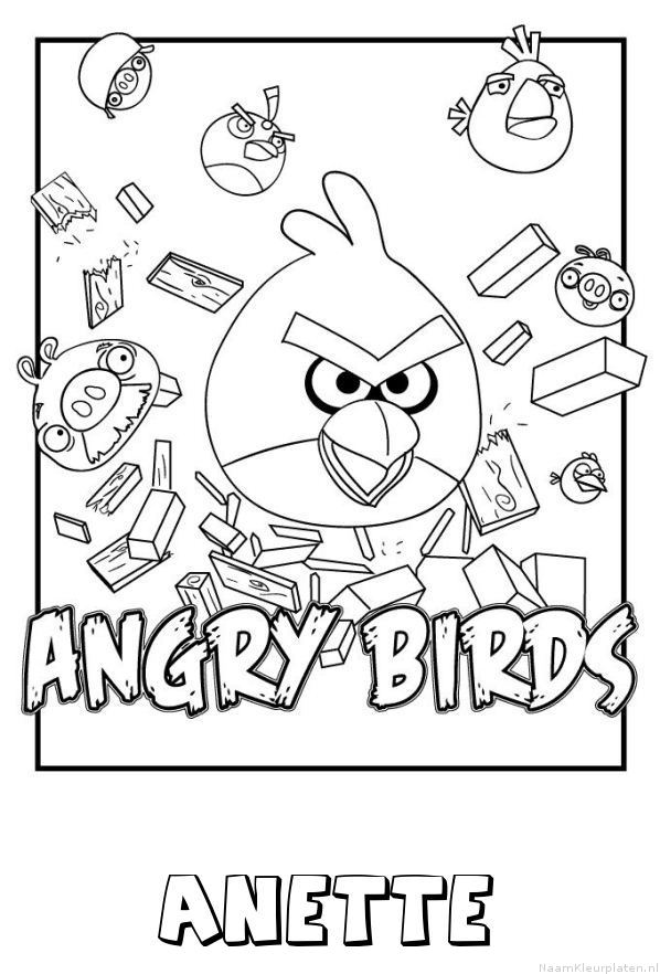 Anette angry birds kleurplaat
