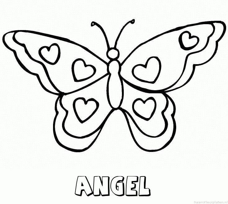 Angel vlinder hartjes