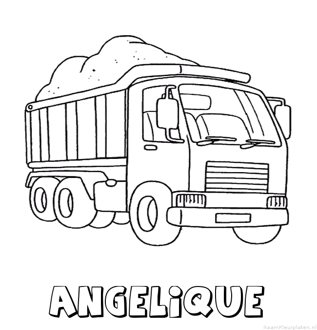 Angelique vrachtwagen kleurplaat