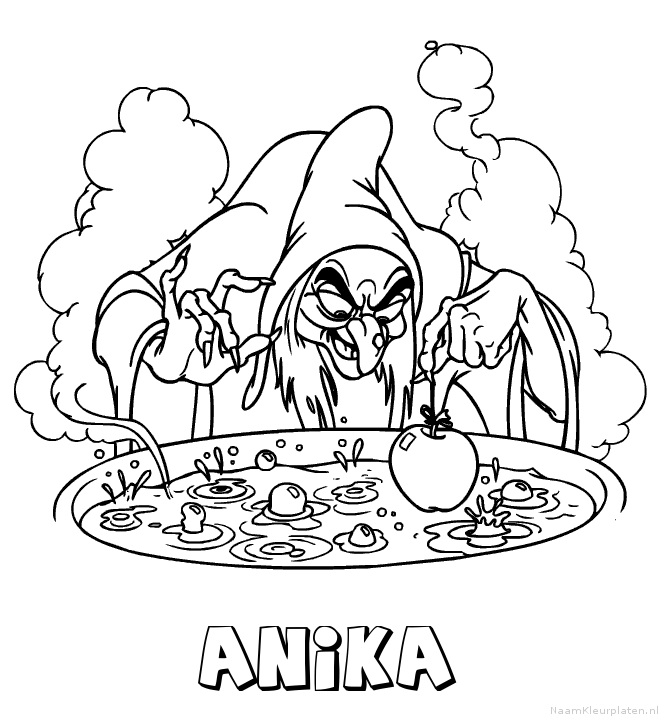 Anika heks kleurplaat
