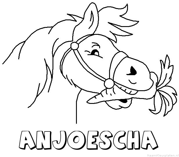 Anjoescha paard van sinterklaas kleurplaat
