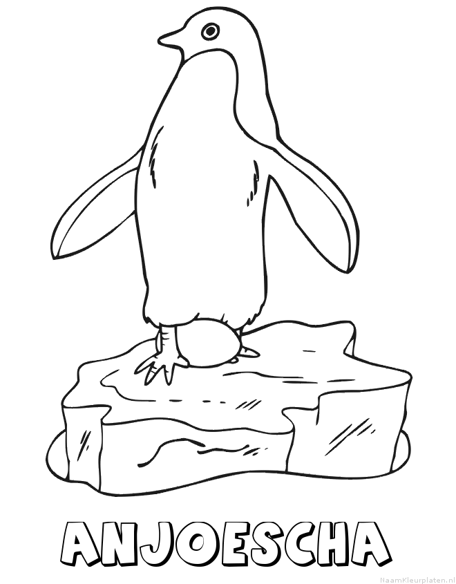 Anjoescha pinguin kleurplaat