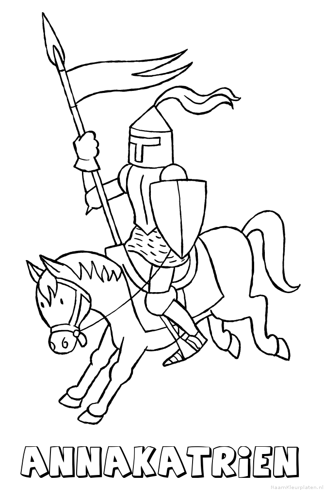 Annakatrien ridder kleurplaat
