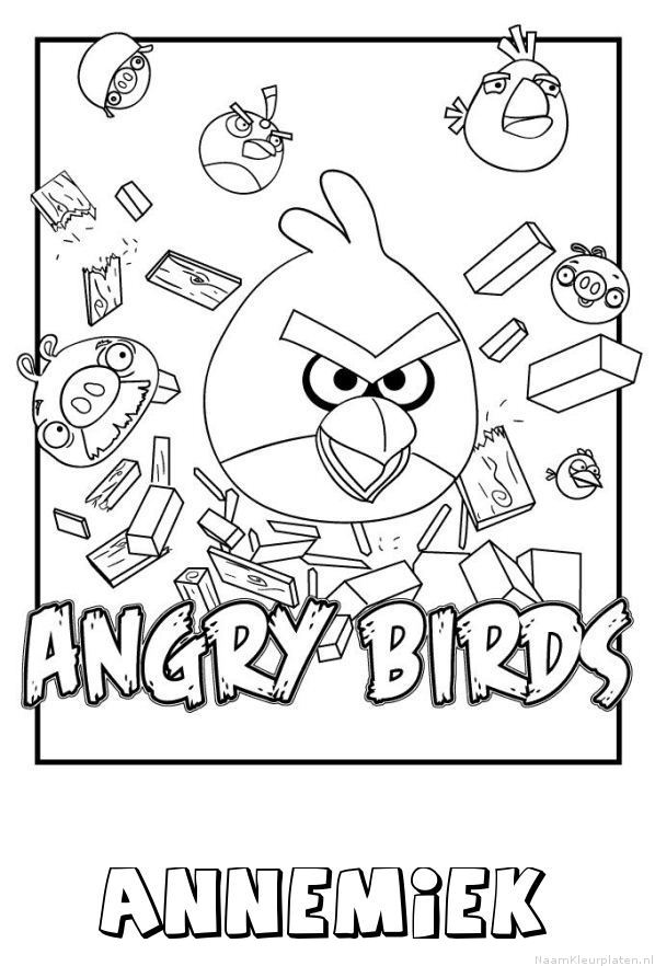 Annemiek angry birds kleurplaat