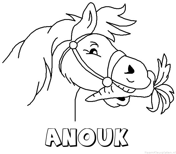 Anouk paard van sinterklaas kleurplaat