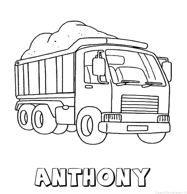 Anthony vrachtwagen kleurplaat