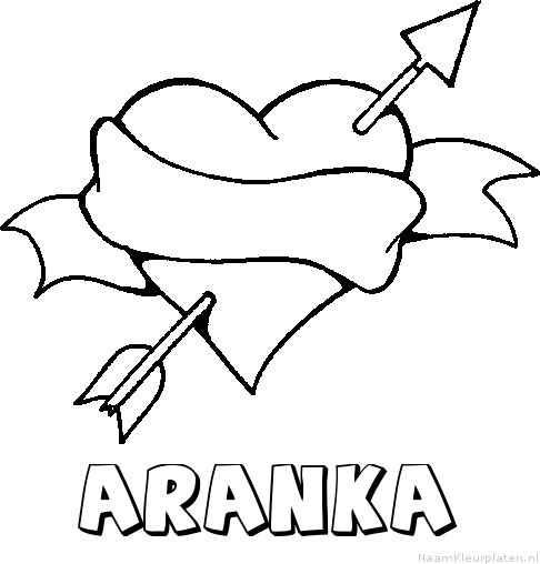 Aranka liefde kleurplaat