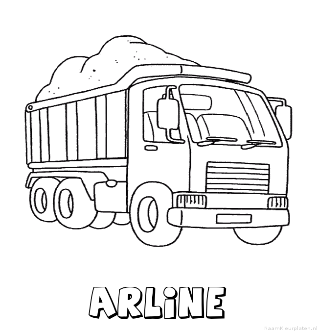 Arline vrachtwagen kleurplaat