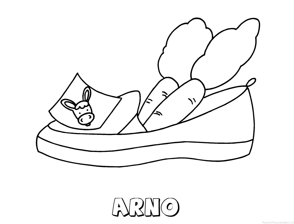 Arno schoen zetten kleurplaat